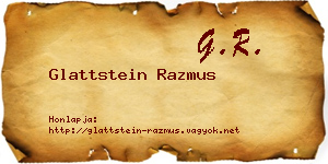 Glattstein Razmus névjegykártya